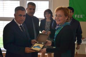 Župan na delovnem obisku sprejel palestinskega ministra z delegacijo