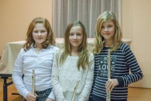 Zlate in srebrne melodije flavt in klarinetistov šentjurske glasbene šole