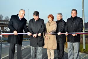 Še rez traku za nadvoz Grobelno