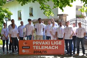 Zmagovalna ekipa na sprejemu pri županu