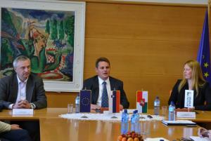 Tomaž Globokar, mag. Marko Diaci in Janja Žveplan