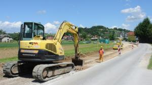 Še druga faza prenove ceste v Hruševec
