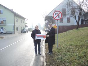 S pomočjo Zavarovalnice Triglav do prikazovalnika hitrosti v Gorici pri Slivnici