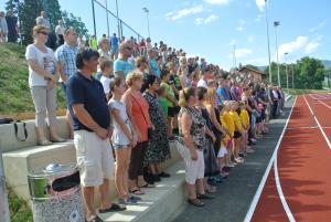 Drameljčani so ponosni na novo igrišče. 