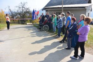 Krajani ob otvoritvi ceste Dobovišek - Škoberne